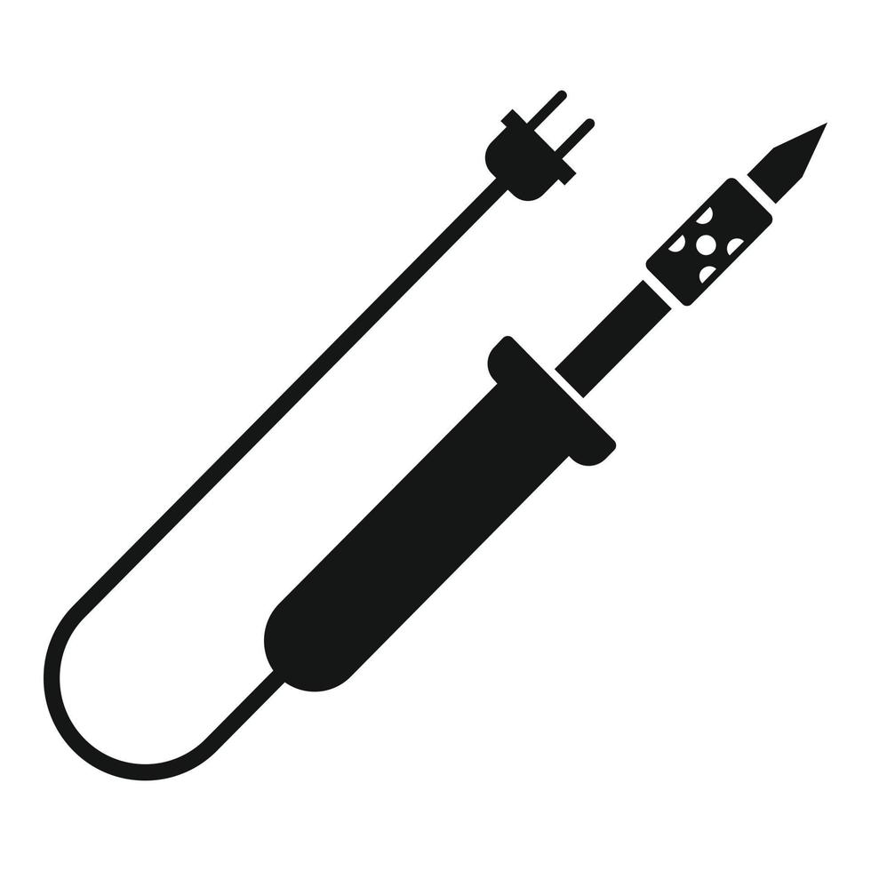 Radio soldering icon, simple style vector