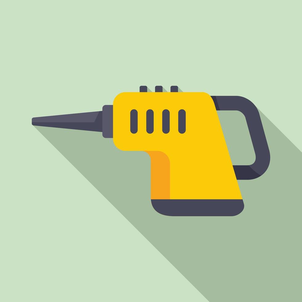 Dry steam cleaner icon, flat style vector