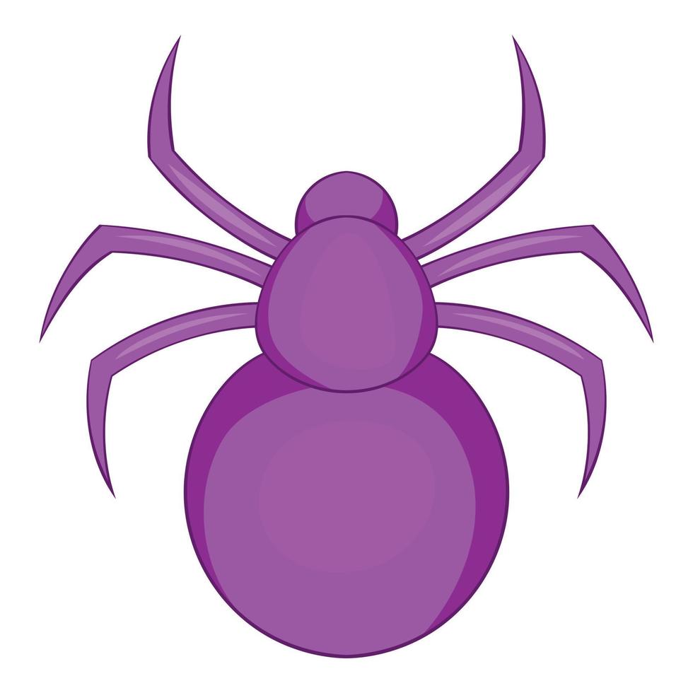 Spider icon, cartoon style vector