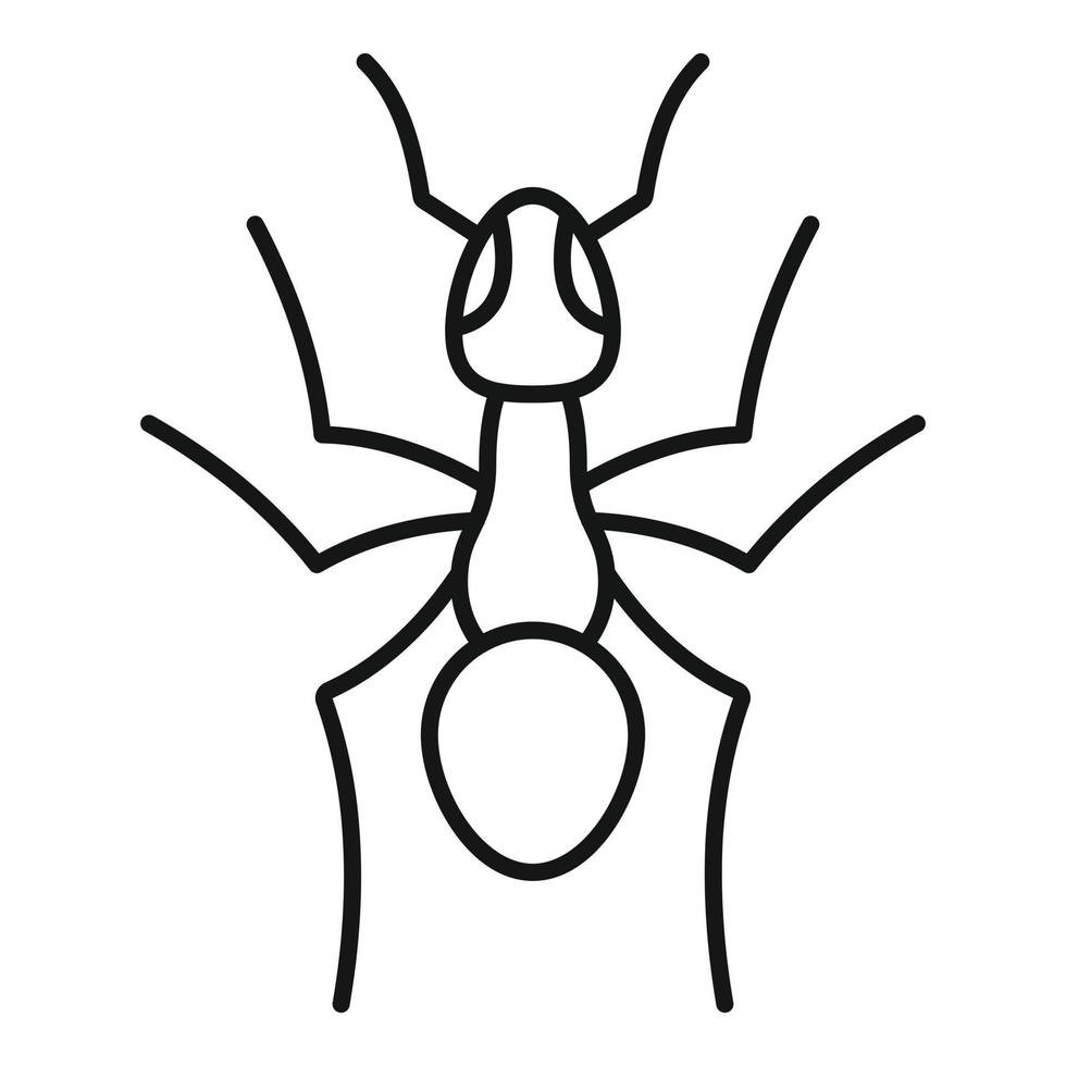 Teamwork ant icon, outline style vector