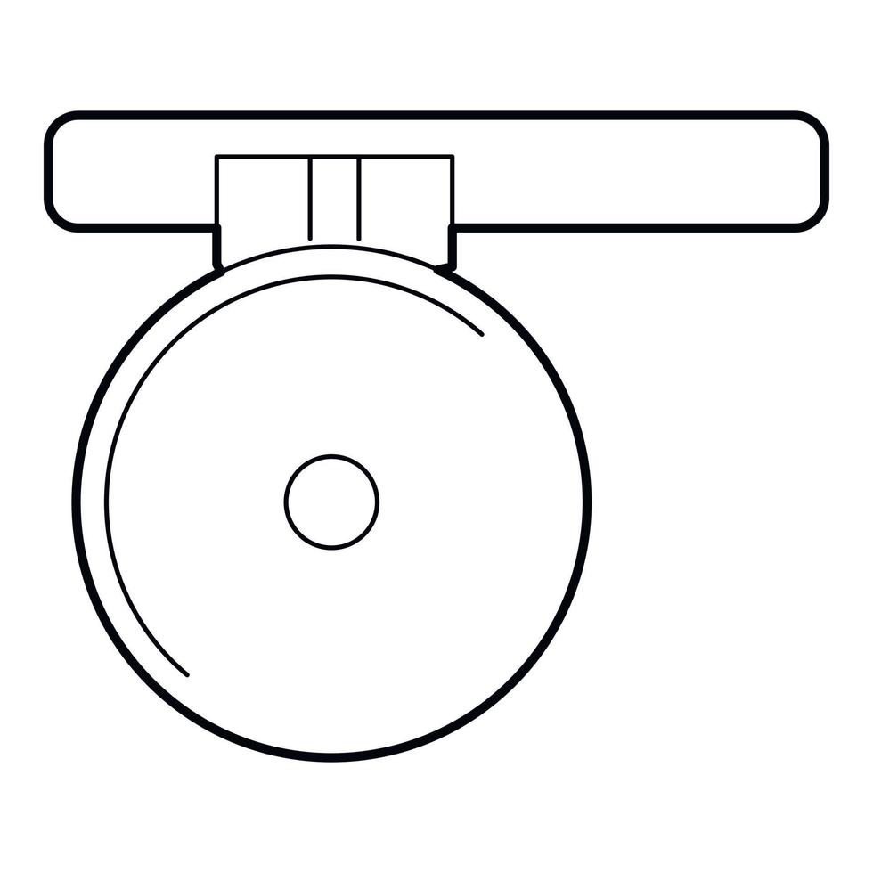 Headlamp reflector icon, outline style vector