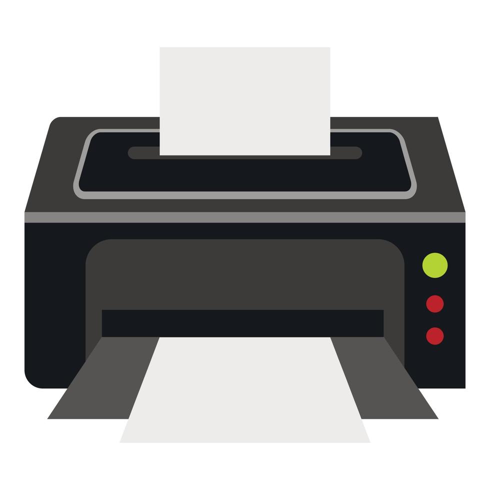 Printer icon, flat style vector