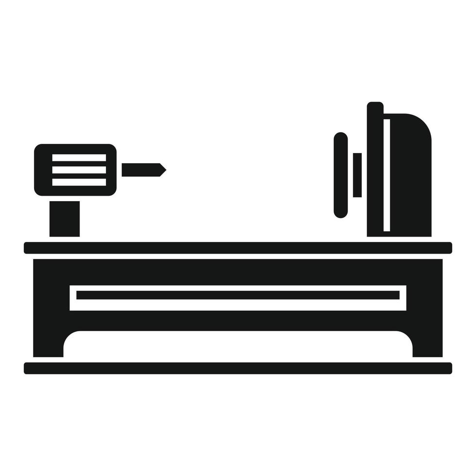 icono de torno eléctrico, estilo simple vector