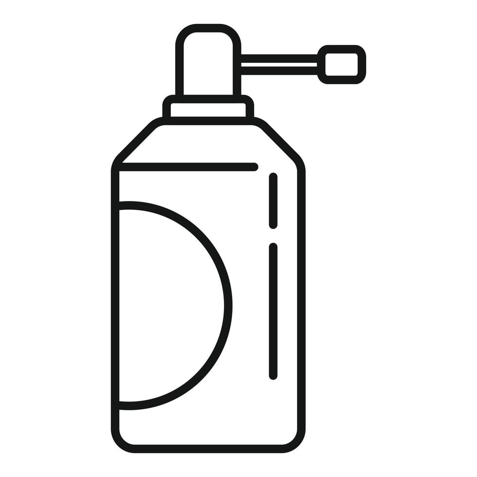 icono de dispensador de jabón de desinfección, estilo de esquema vector