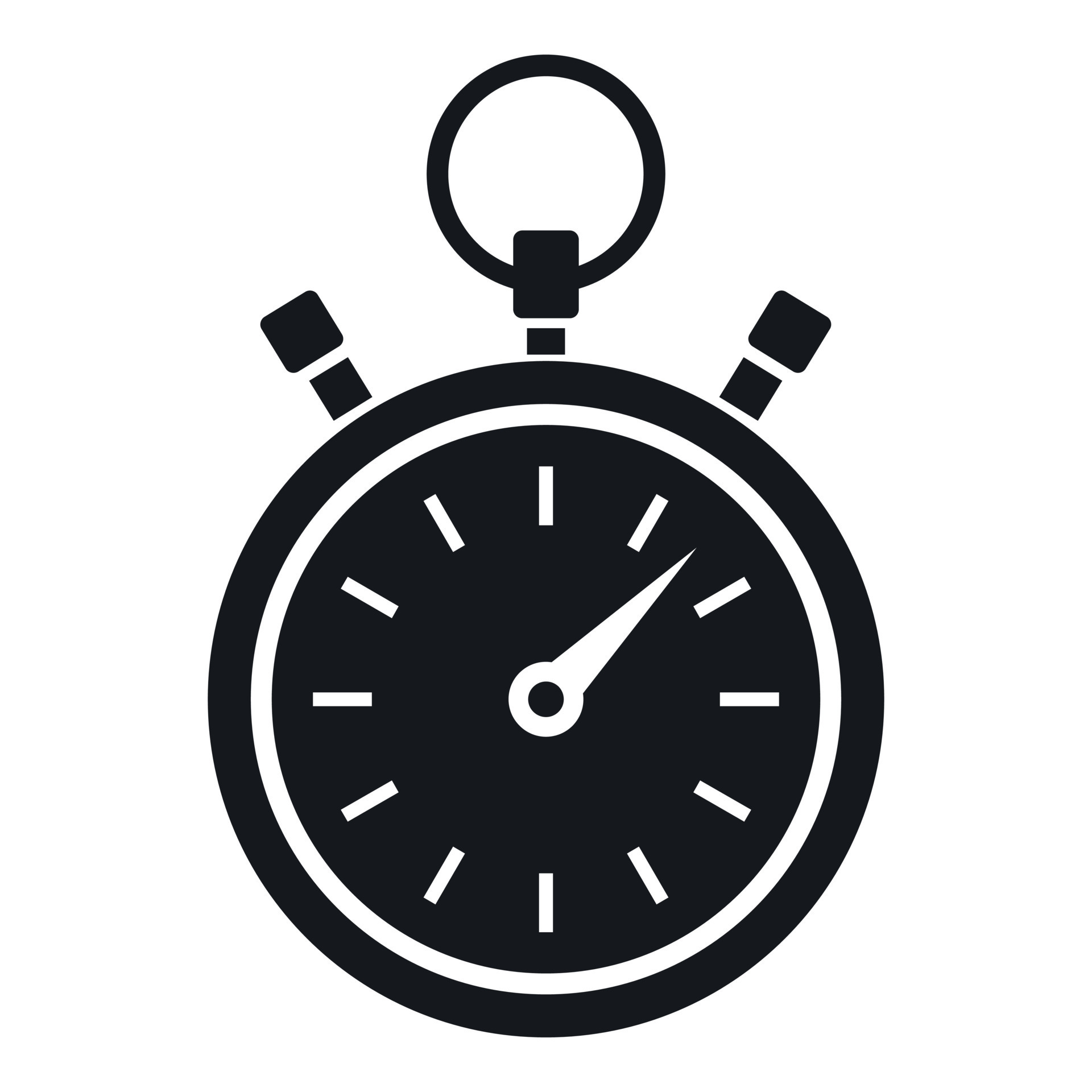 Stopwatch icon, simple style 14683000 Vector Art at Vecteezy