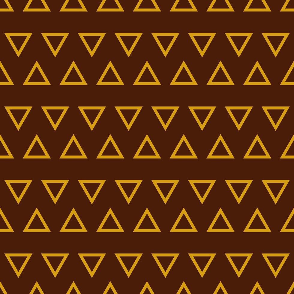 Seamless geometric pattern. Art deco style with golden triangles. Vector print for fabric background