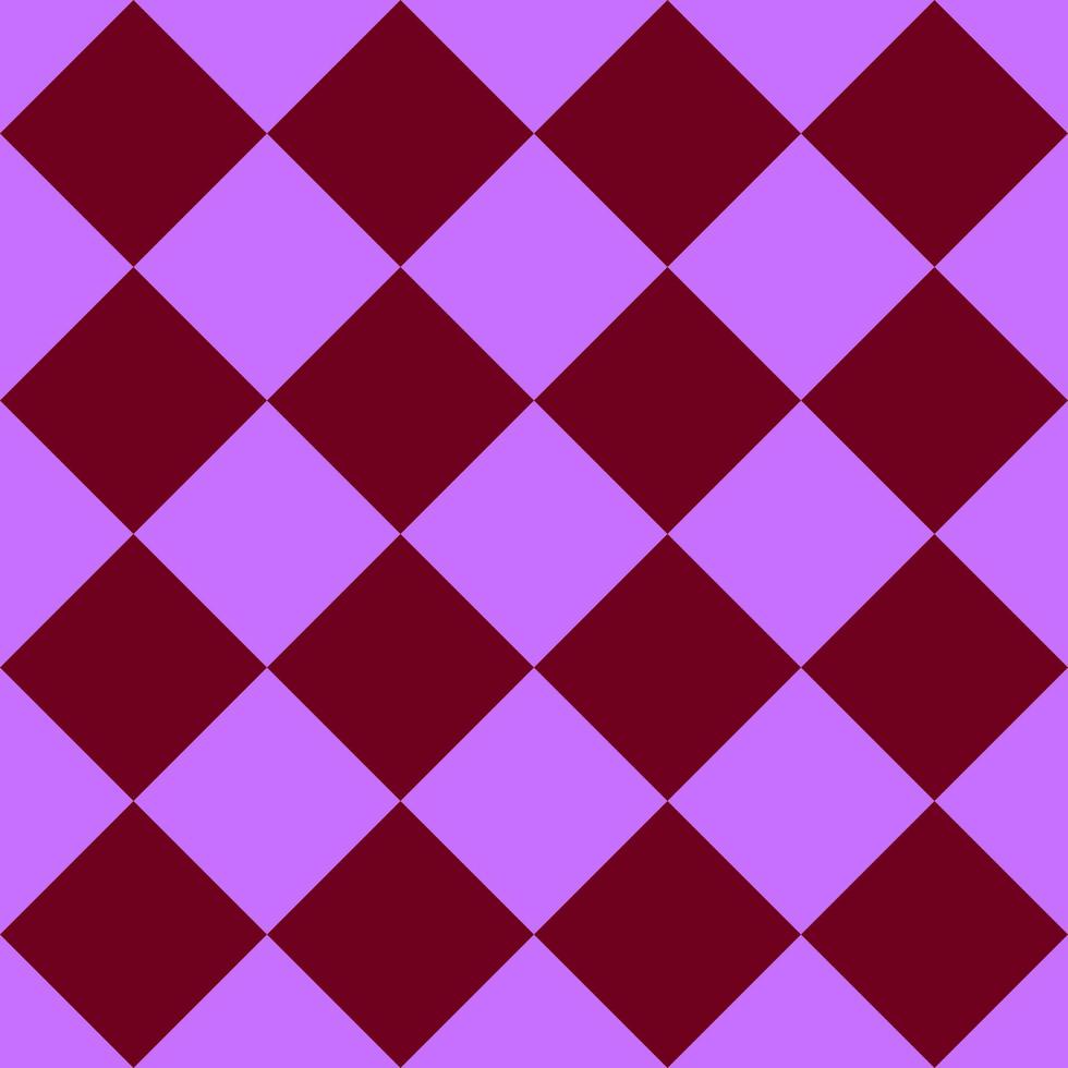 Seamless geometric cage mosaic pattern with violet rhombus. Vector print for fabric background