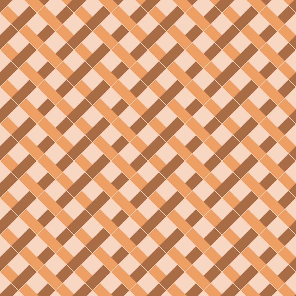 Seamless geometric pattern with color squares on beige background. Vector print for fabric background, textile