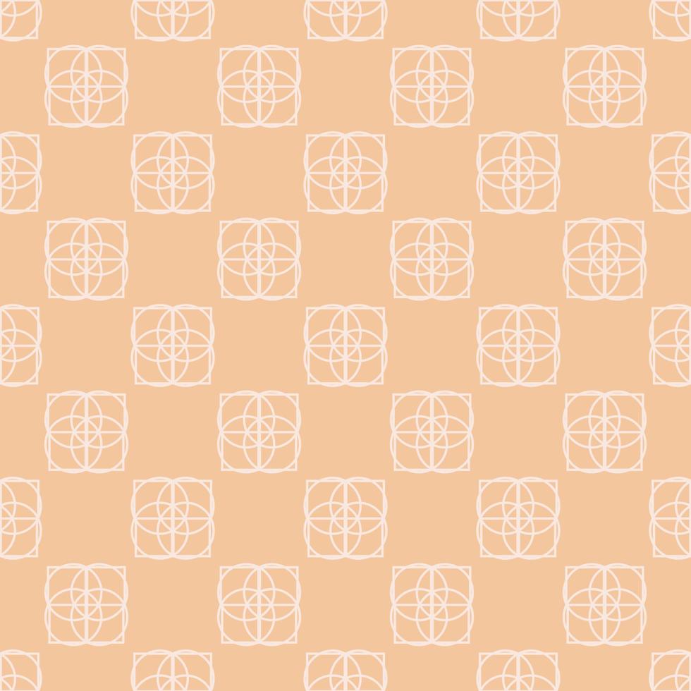 Seamless geometric pattern on pink background. Vector print for fabric background, textile