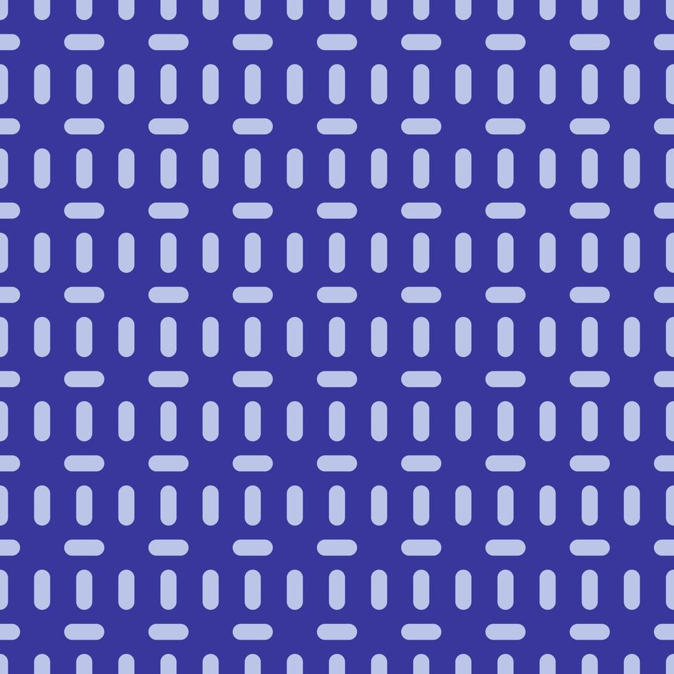 Seamless geometric pattern on blue background. Vector print for fabric background