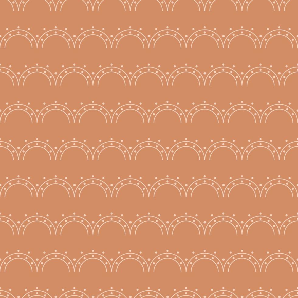 Seamless geometric pattern on pink background. Vector print for fabric background, textile
