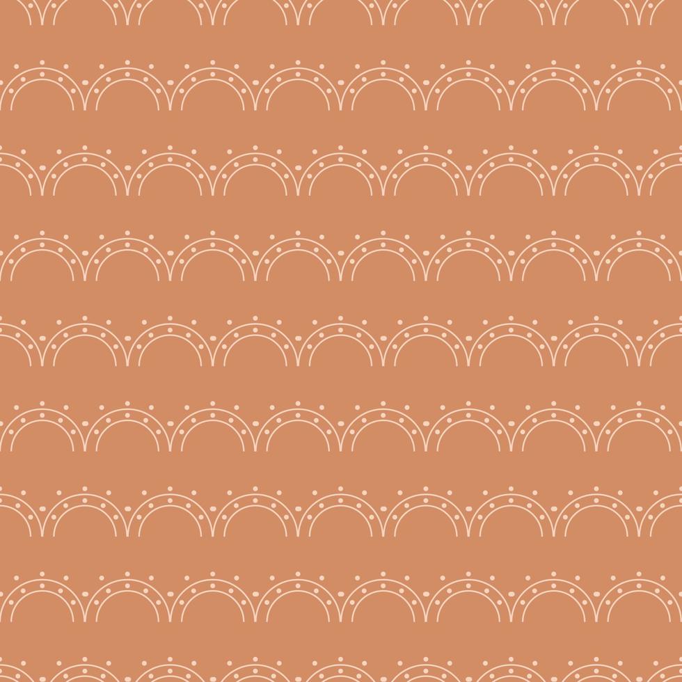 Seamless geometric pattern on pink background. Vector print for fabric background, textile