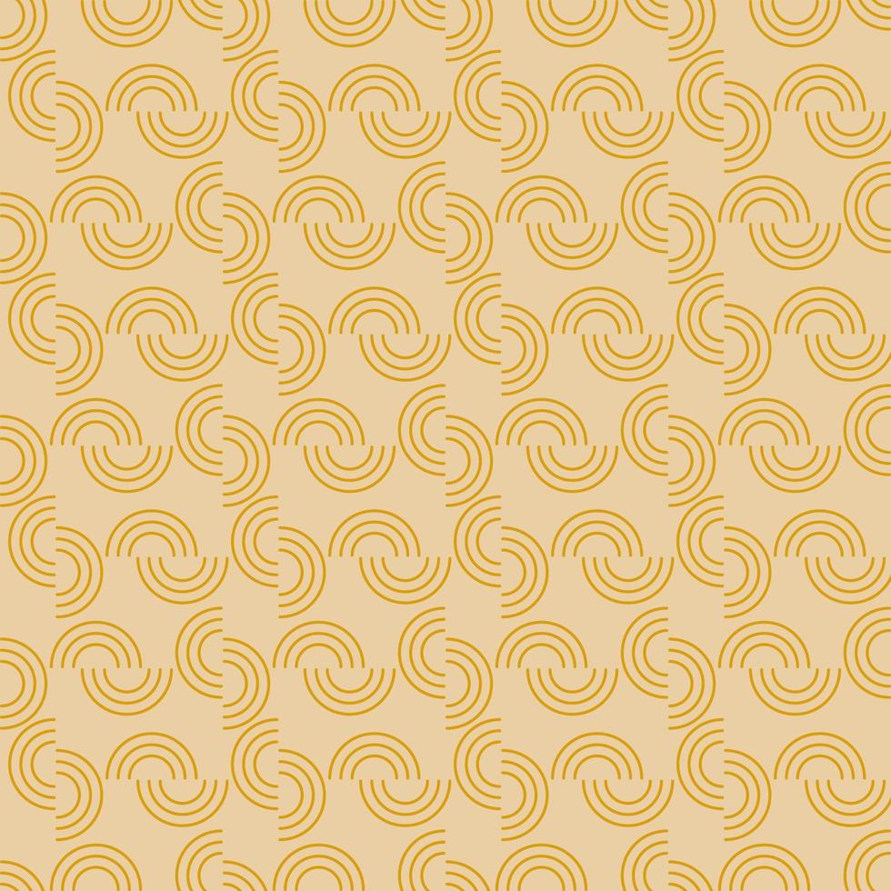 Seamless geometric pattern with line golden elements on pink background. Vector print for fabric background, textile