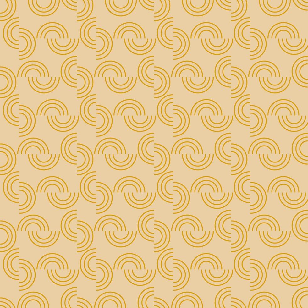 Seamless geometric pattern with line golden elements on pink background. Vector print for fabric background, textile