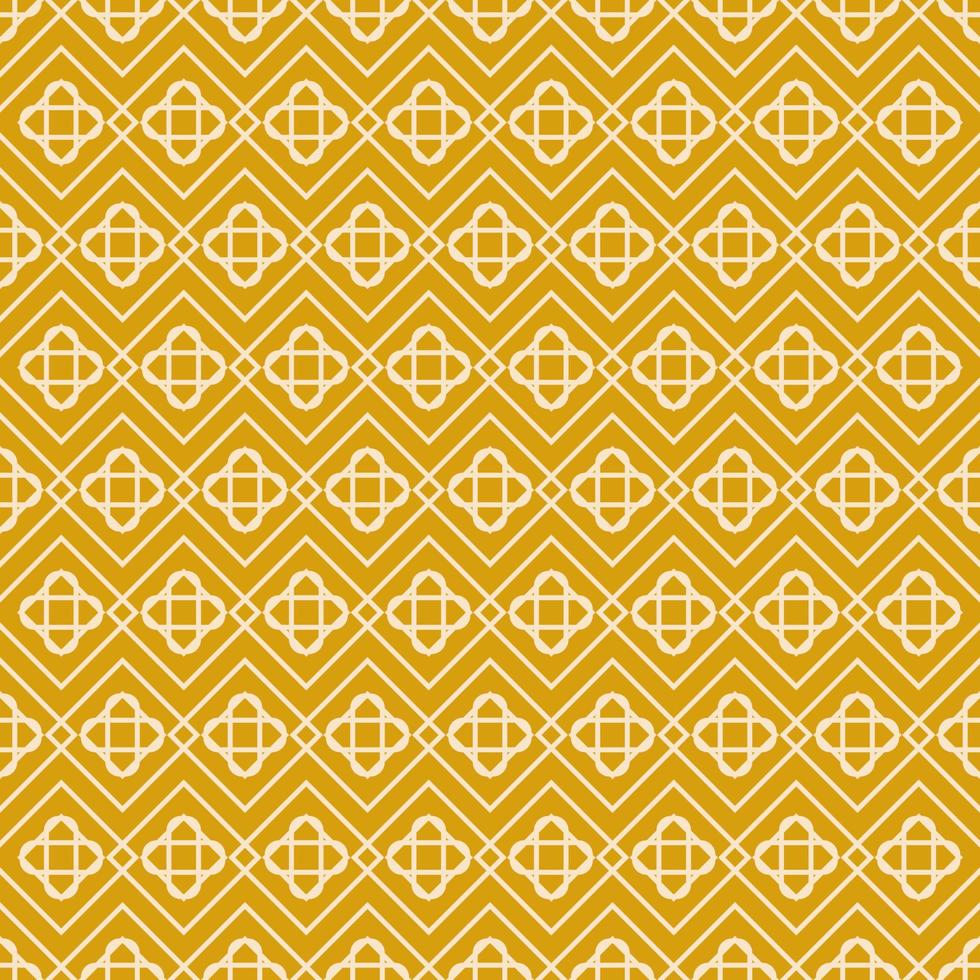 Seamless geometric pattern with line rhombus on yellow background. Vector print for fabric background, textile