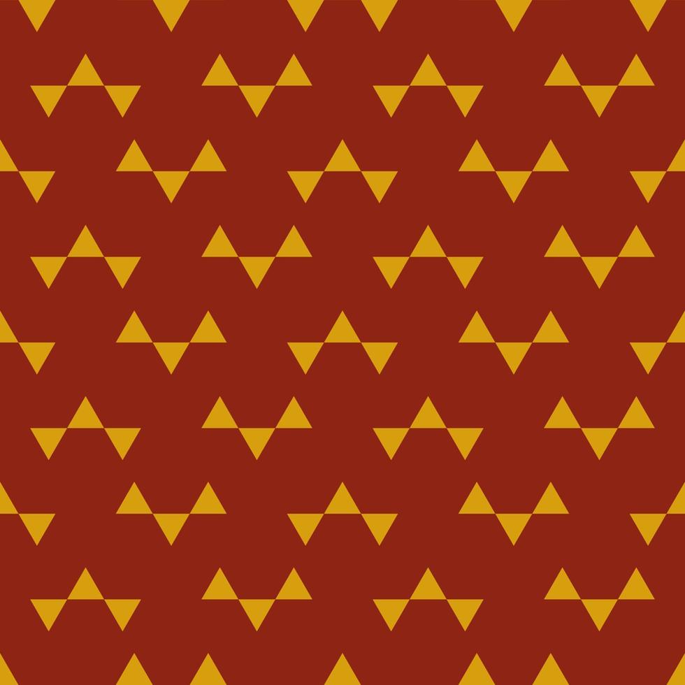 patrón geométrico transparente con elementos dorados sobre fondo rojo. impresión vectorial para fondo de tela, textil vector