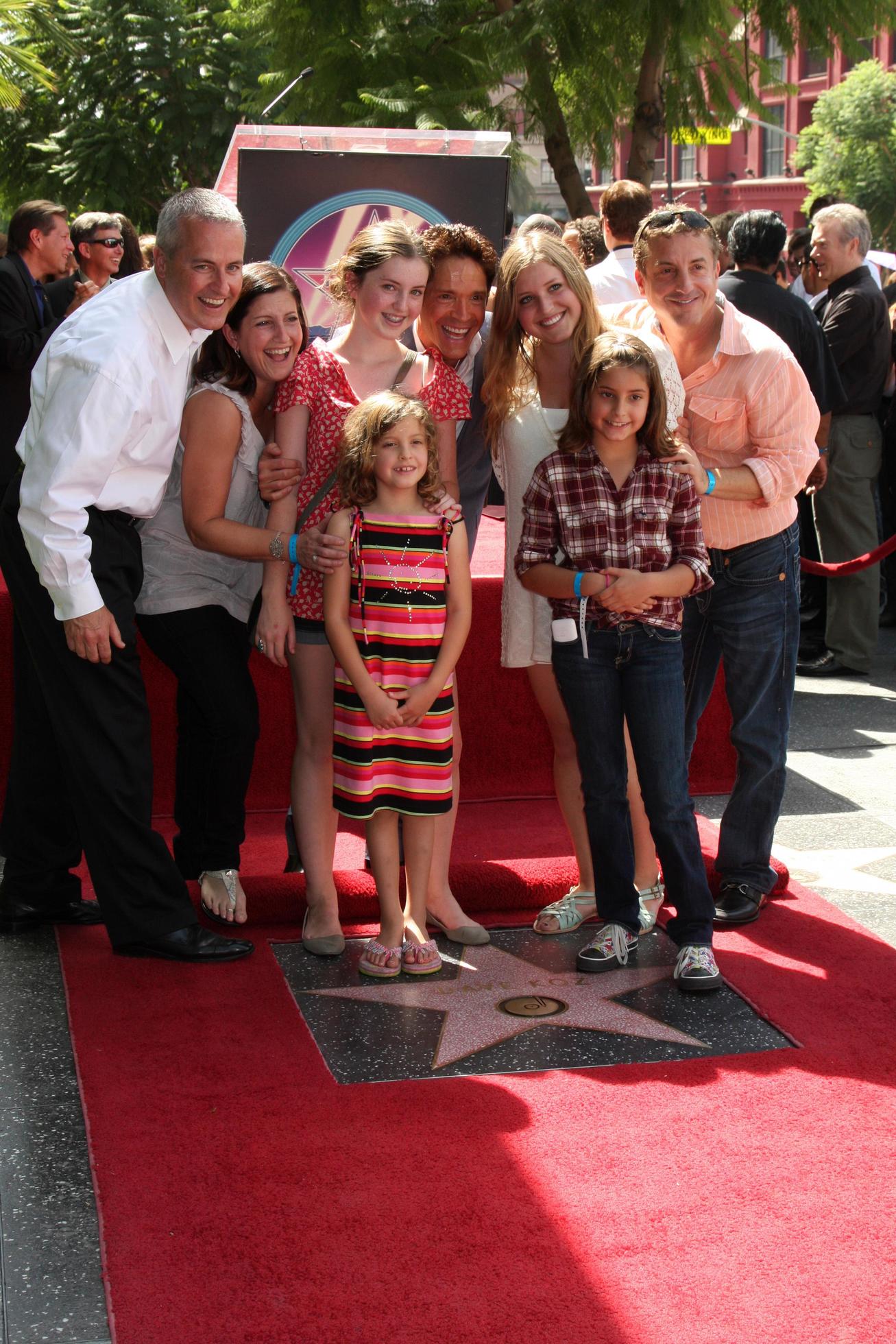 Dave Koz and Family at the Hollywood Walk of Fame Star Ceremony