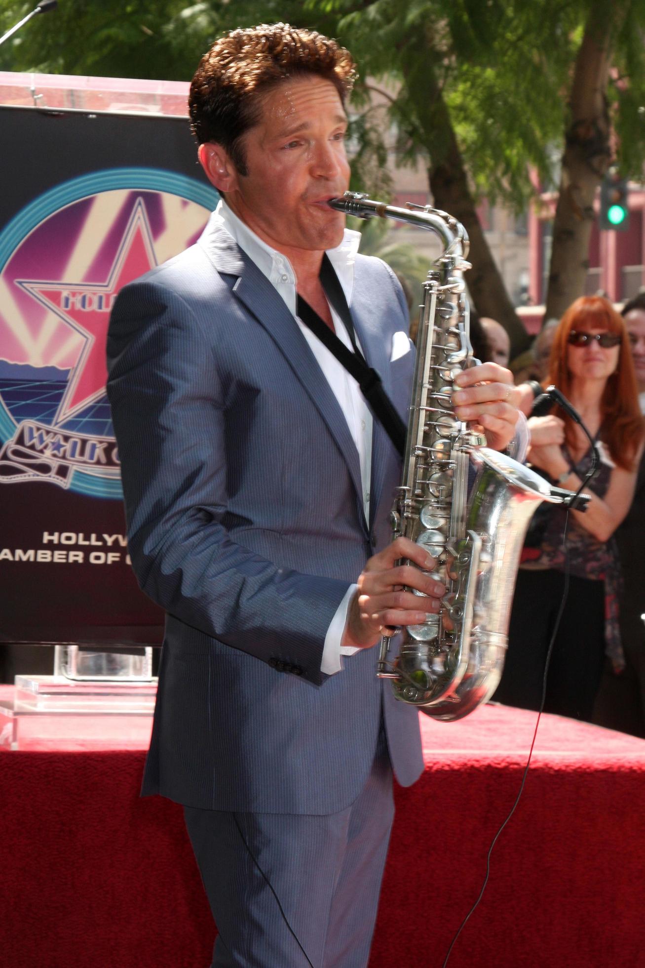 Dave Koz at the Hollywood Walk of Fame Star Ceremony honoring Dave Koz