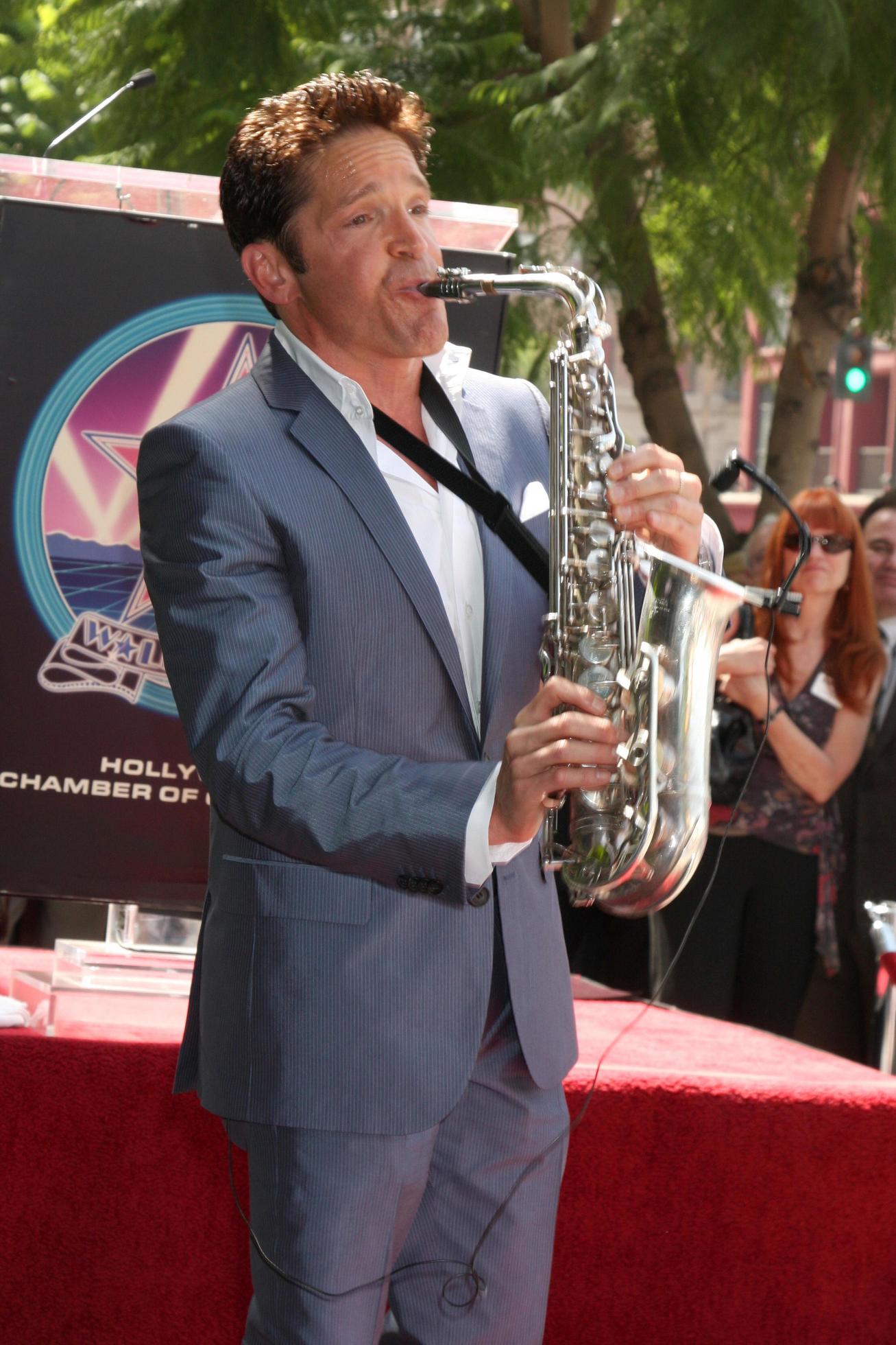 Dave Koz at the Hollywood Walk of Fame Star Ceremony honoring Dave Koz