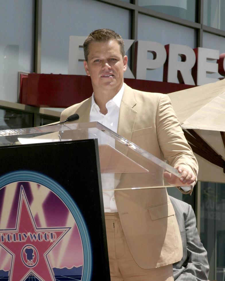 Matt Damon Matt Damon receives Star on the Hollywood Walk of Fame Los Angeles, CA July 25, 2007 2007 photo