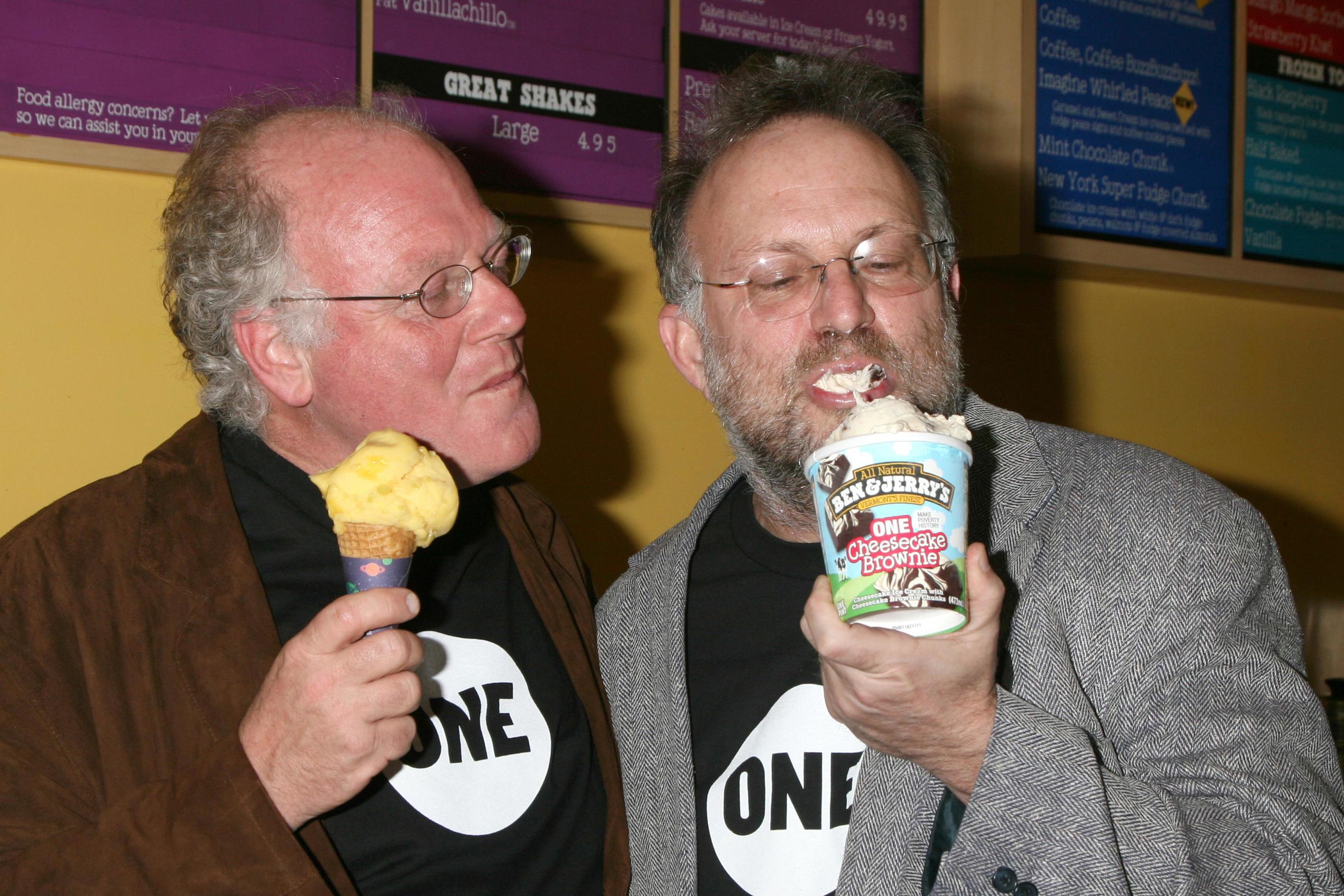 Ben Cohen and Jerry Greenfield of Ben and Jerry s Ben and Jerry s Press