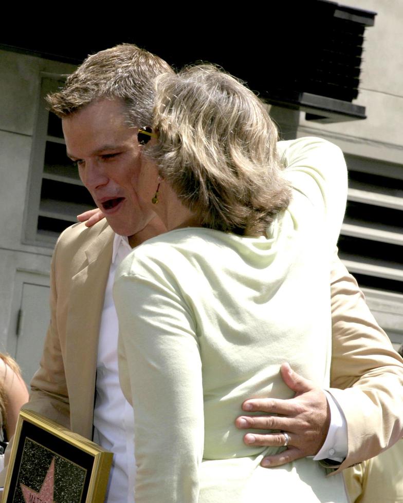 Matt Damon and Mother Matt Damon receives Star on the Hollywood Walk of Fame Los Angeles, CA July 25, 2007 2007 photo