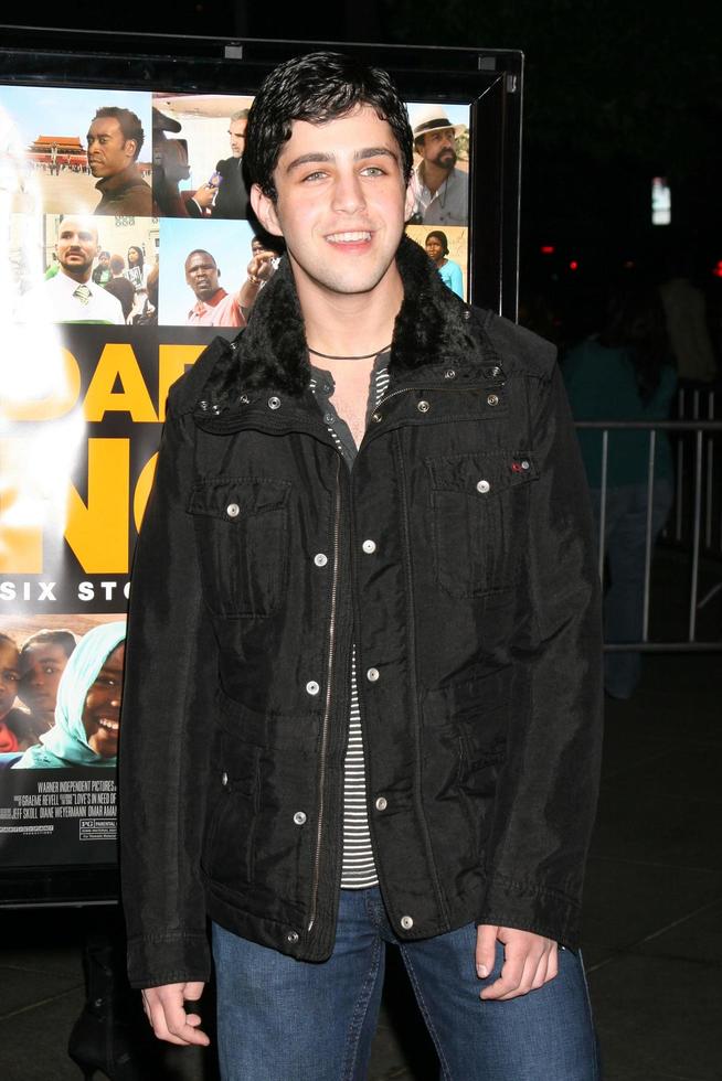 Josh Peck Darfur Now Screening Director s Guild of Ameria Los Angeles, CA October 30, 2007 2007 photo