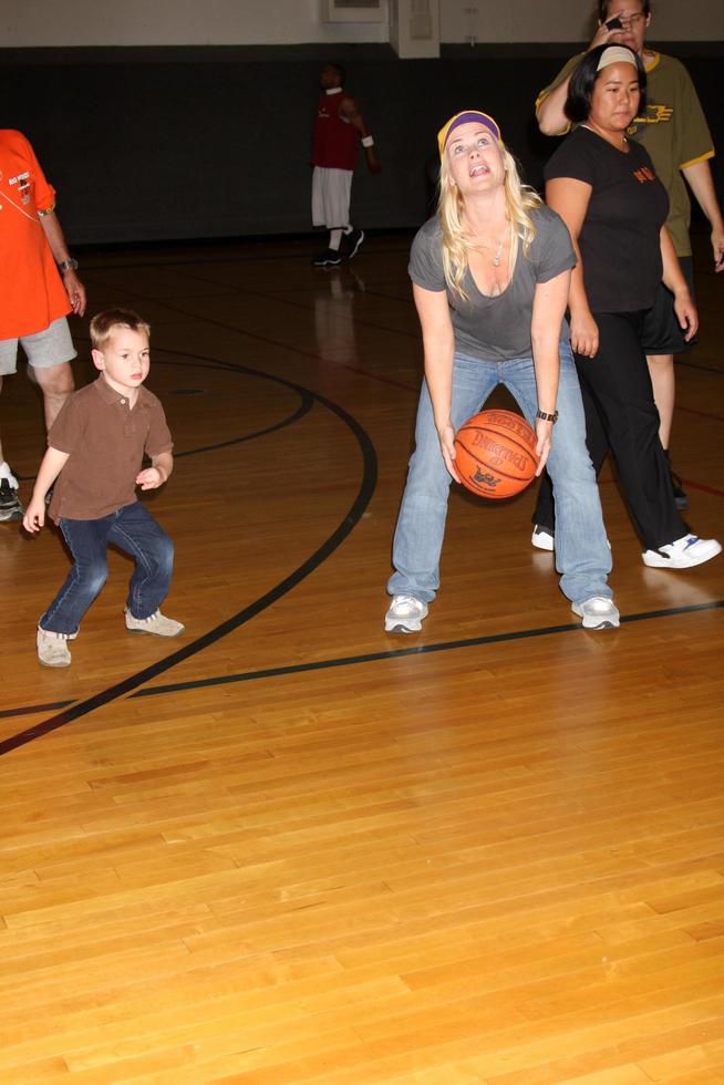 Alison Sweeney and son Ben Sanov at the 20th James Reynolds Days of Our Lives Basketball Game at South Pasadena High School in Pasadena, CA on May 29, 2009 photo