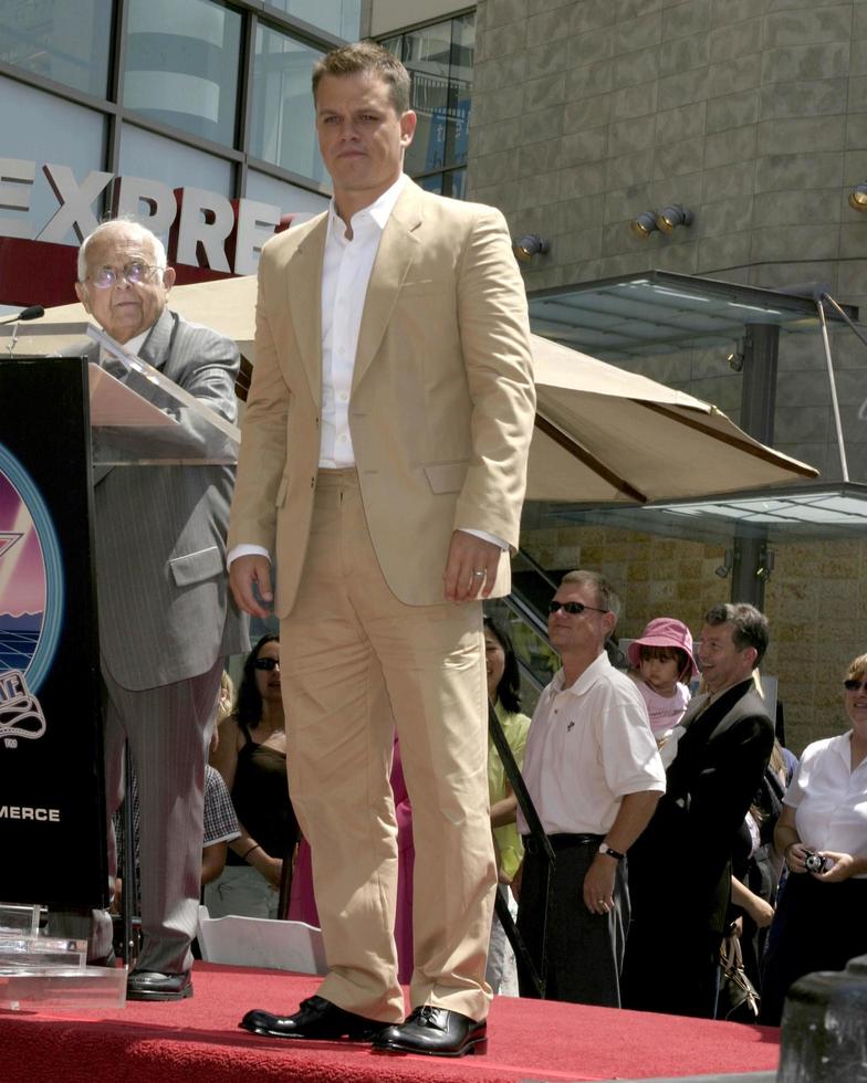 Matt Damon Matt Damon receives Star on the Hollywood Walk of Fame Los Angeles, CA July 25, 2007 2007 photo