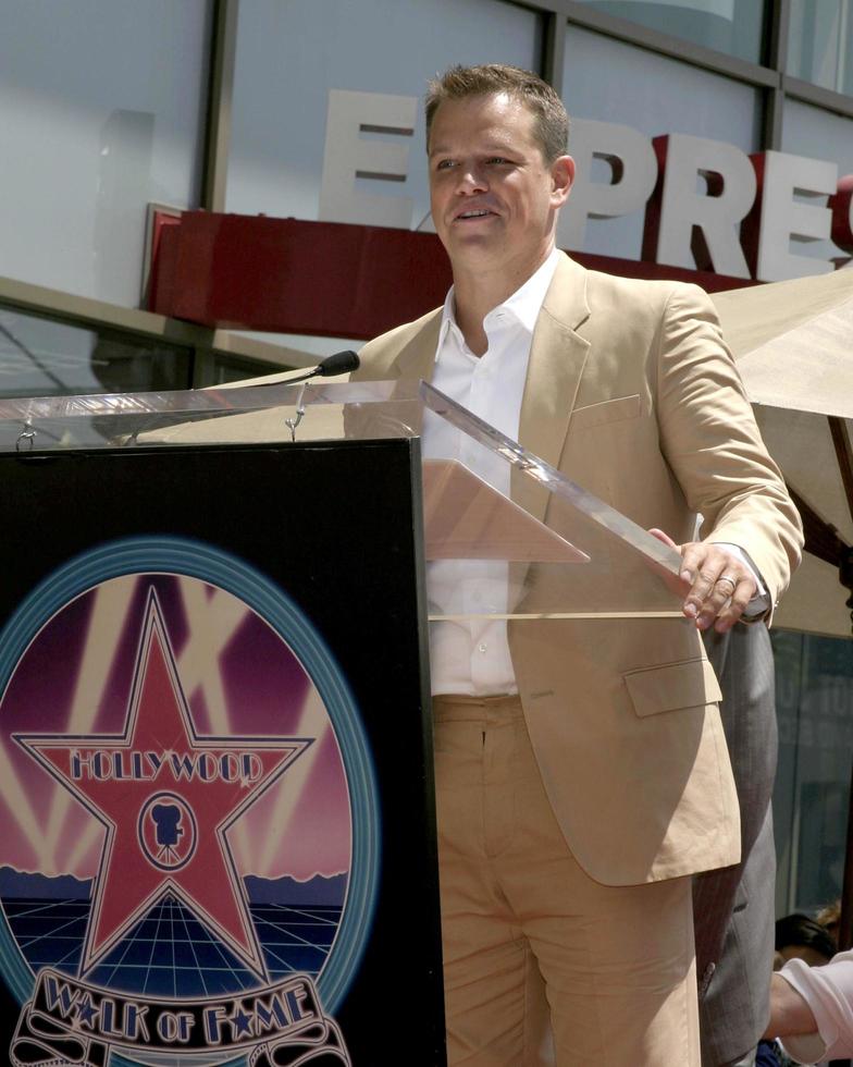 Matt Damon Matt Damon receives Star on the Hollywood Walk of Fame Los Angeles, CA July 25, 2007 2007 photo