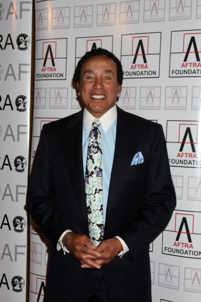 Smokey Robinson arriving at the AFTRA Media and Entertainment Excellence Awards AMEES at the Biltmore Hotel in Los Angeles,CA on March, 9 2009 photo