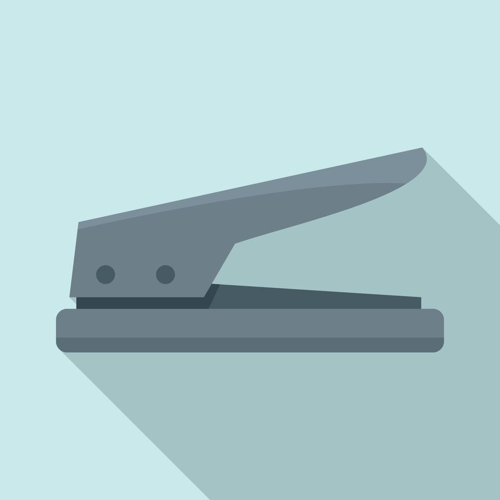 Hole punch icon, flat style vector