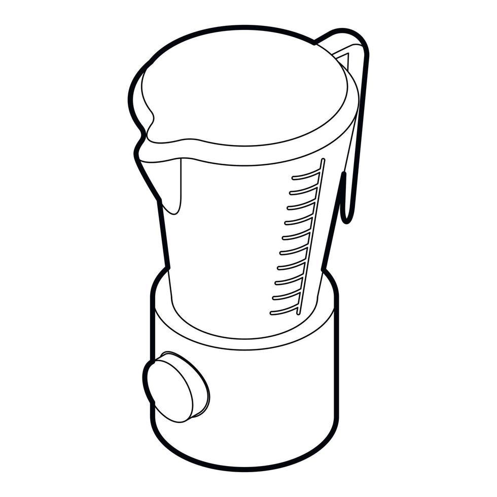 Kitchen blender machine icon, outline style vector