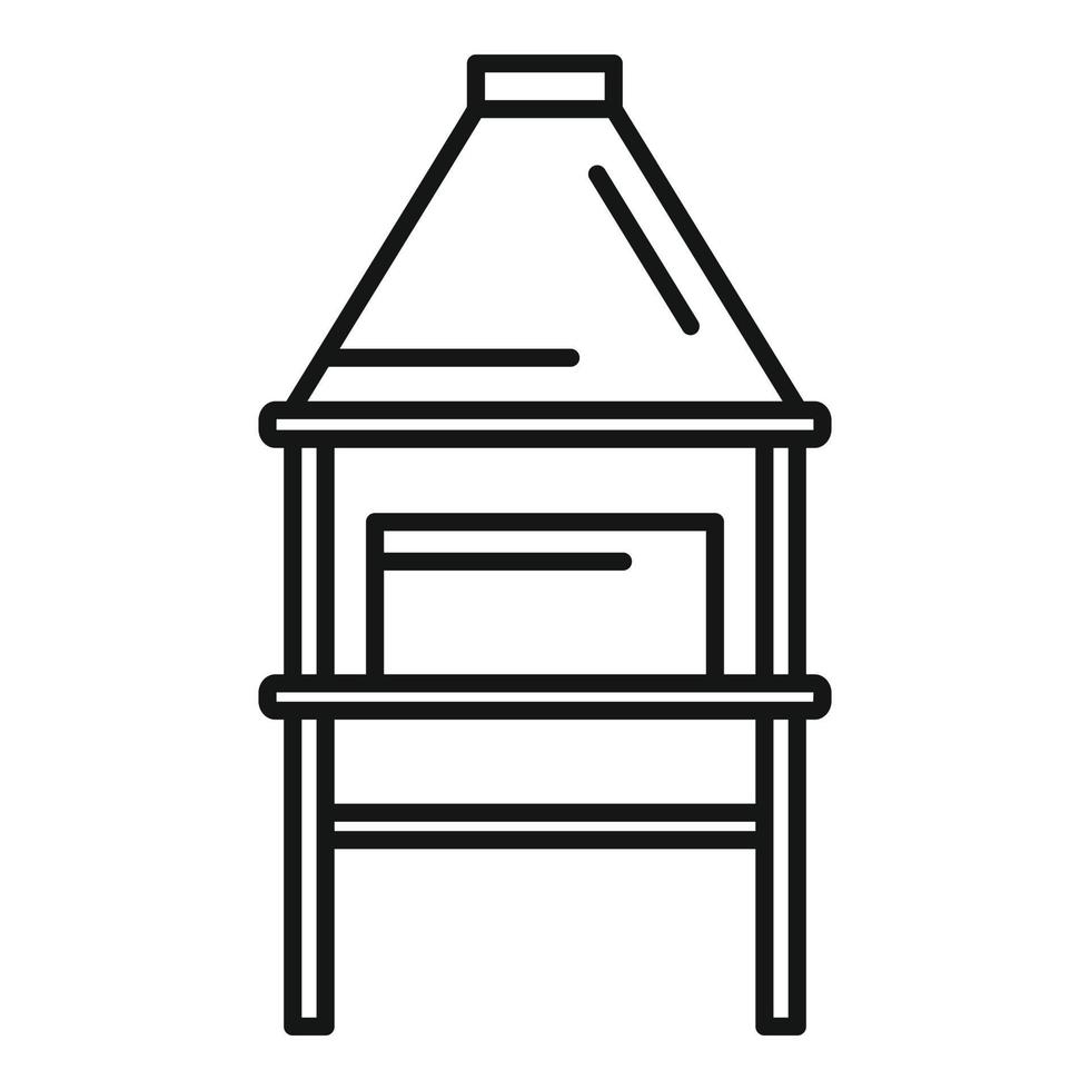 Blacksmith equipment icon, outline style vector