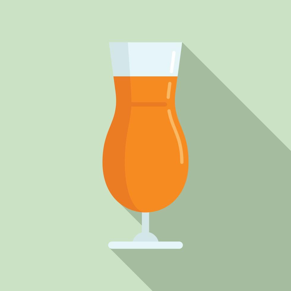 Mango fresh juice icon, flat style vector
