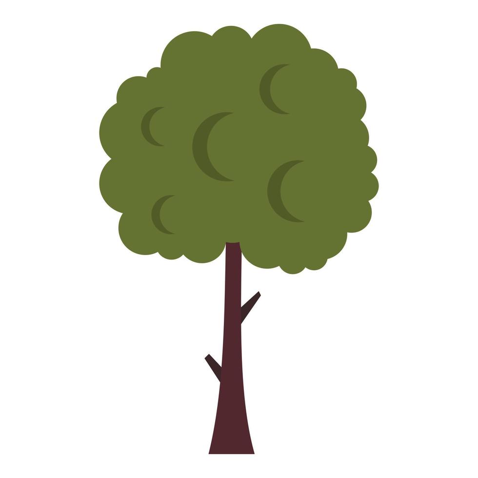 Long tree icon, flat style vector
