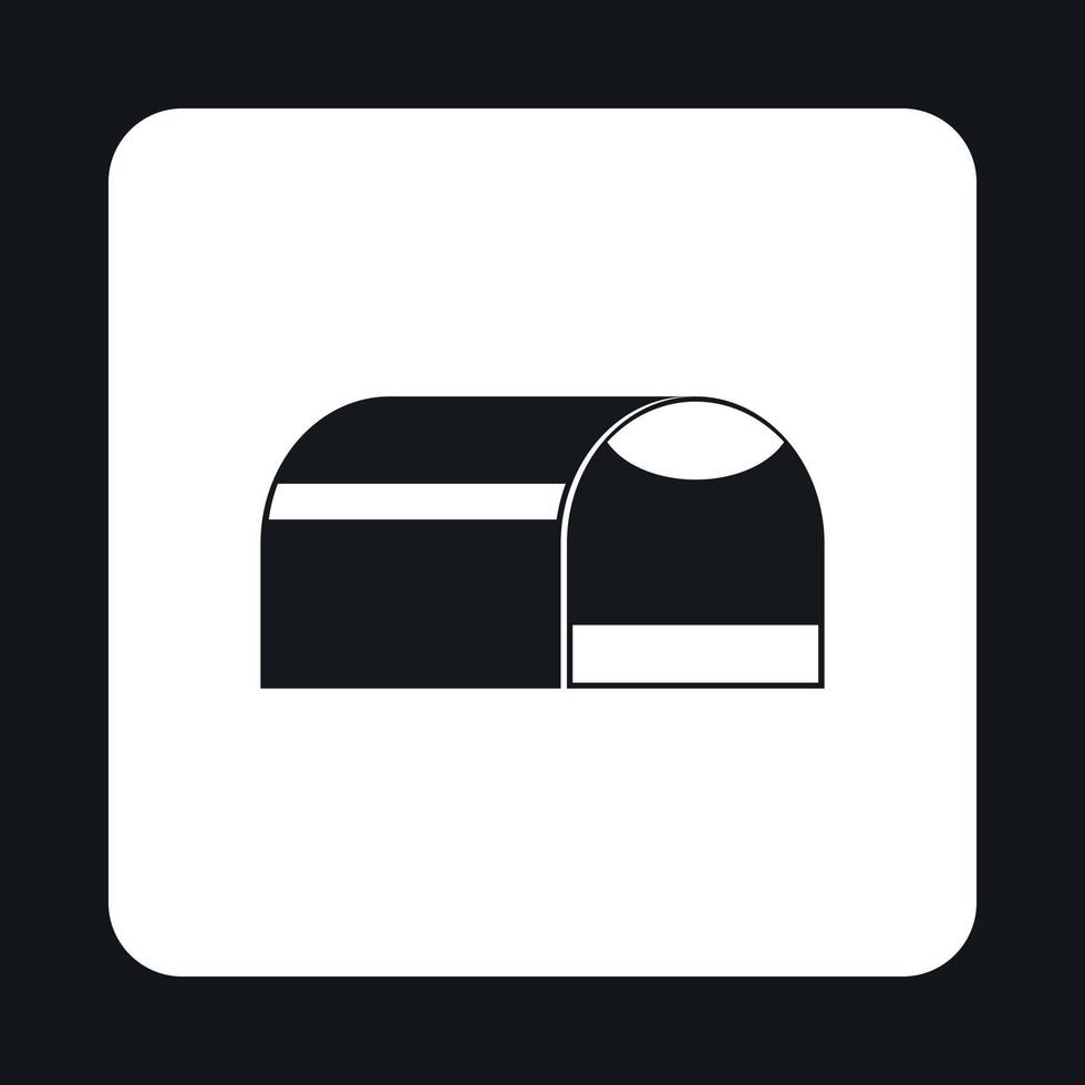 Booth for dog icon, simple style vector