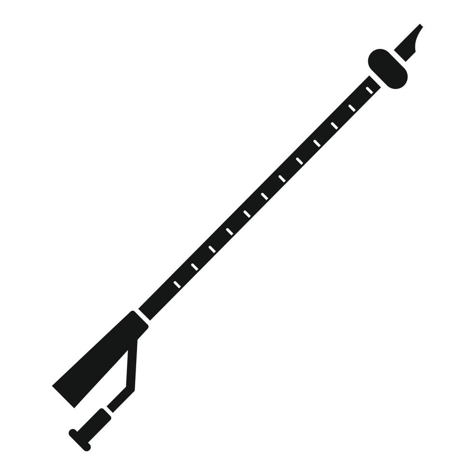 Medical catheter icon, simple style vector
