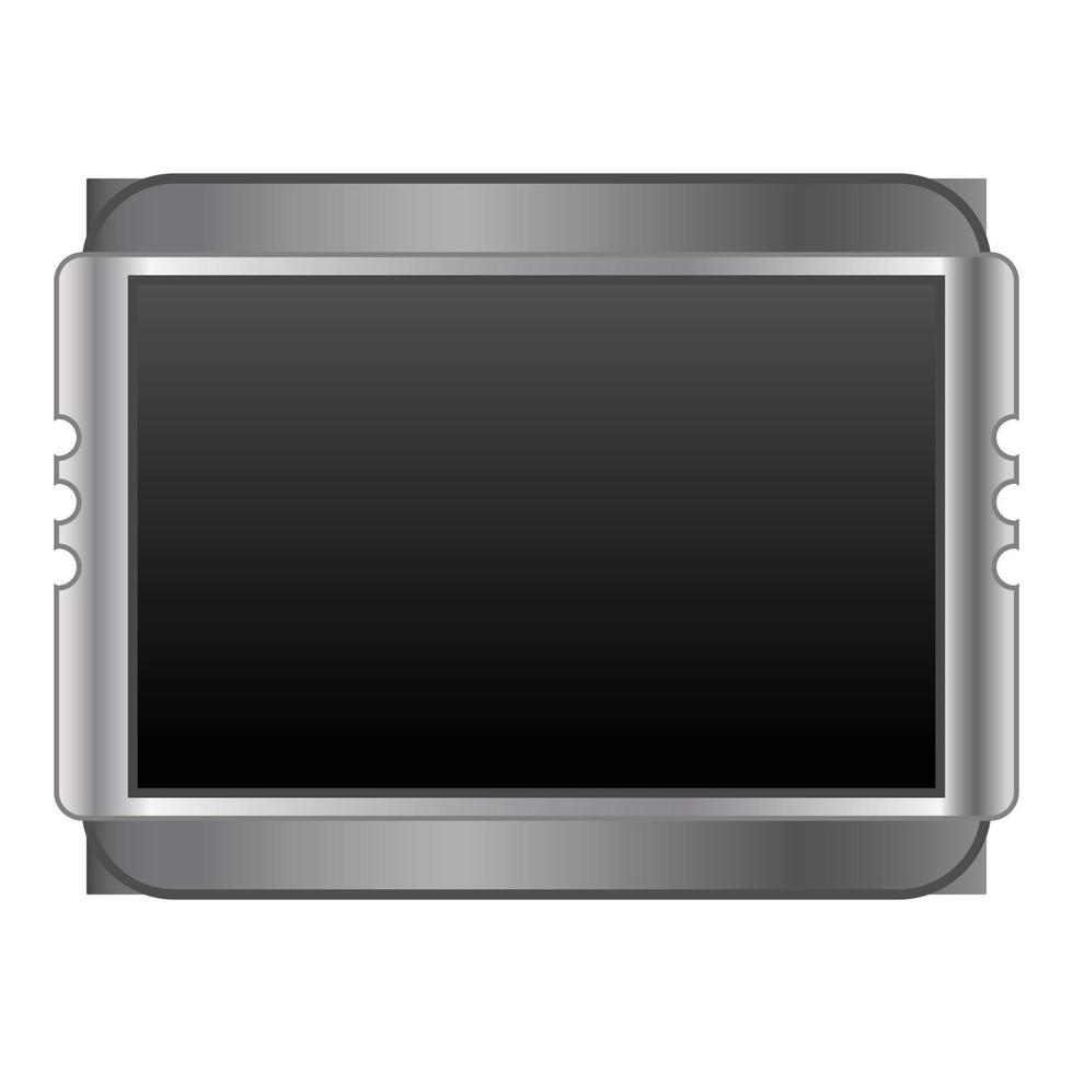 Car monitor icon, cartoon style vector
