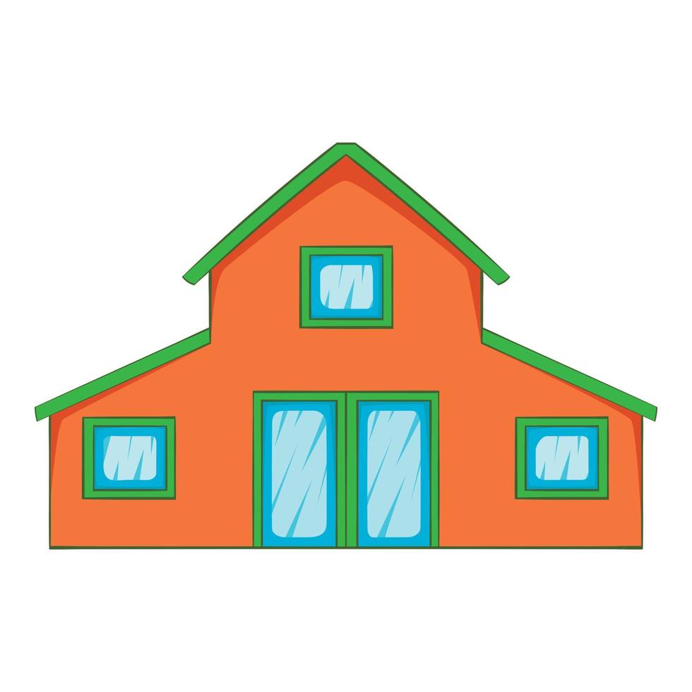 icono de casita, estilo de dibujos animados vector