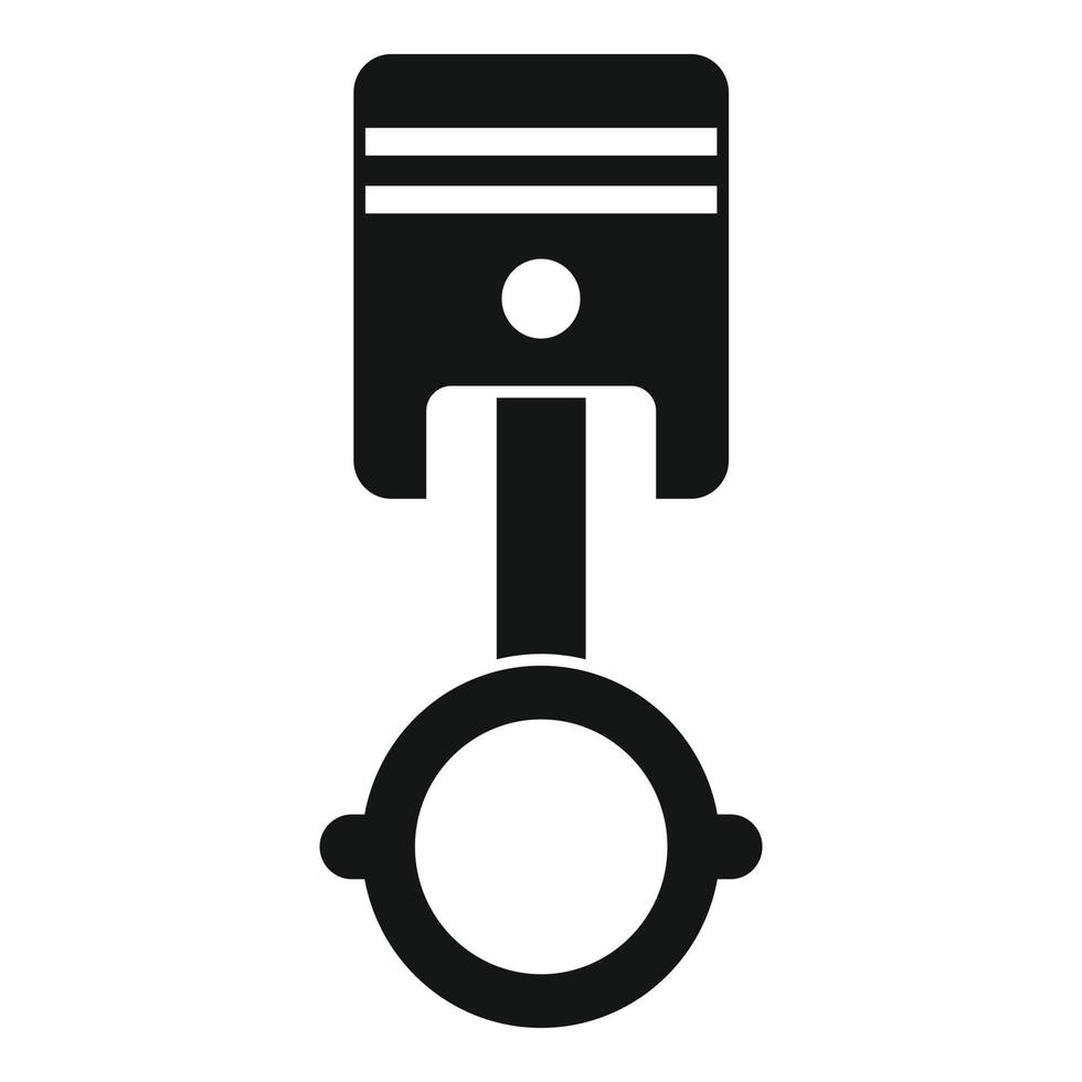 Car piston icon, simple style vector