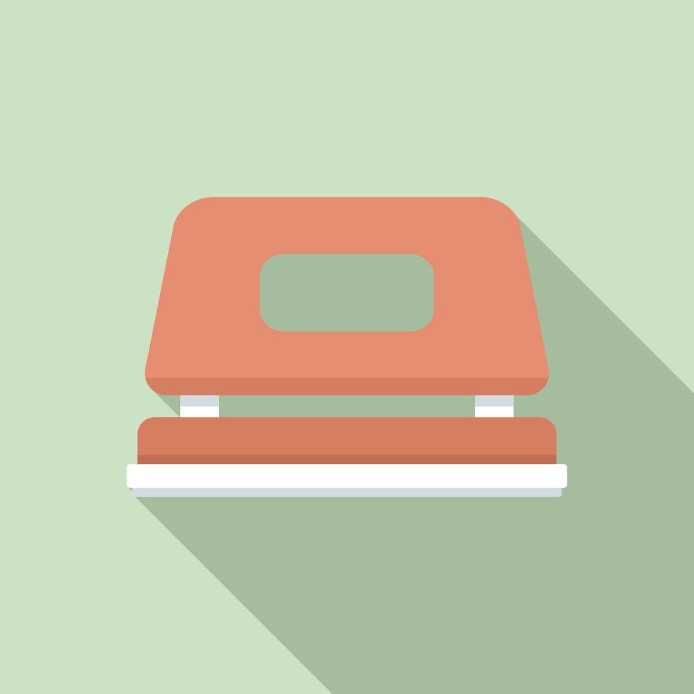 Office hole puncher icon, flat style vector