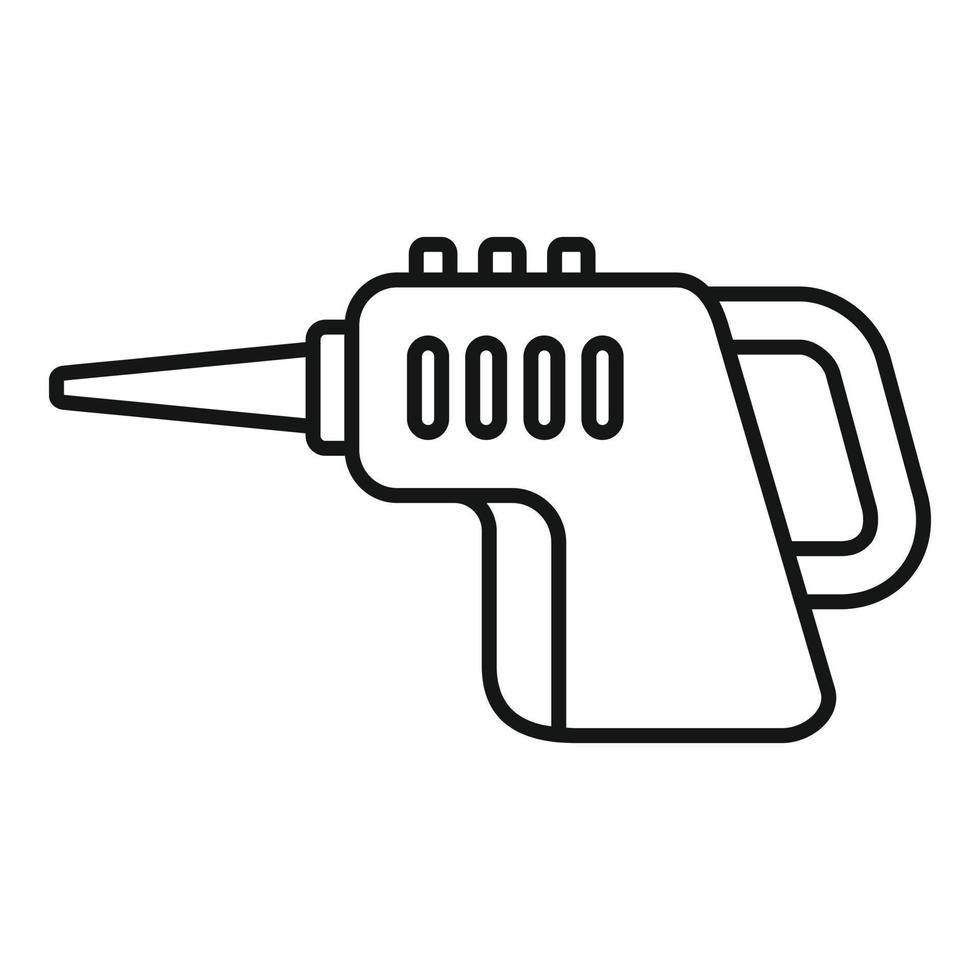 Dry steam cleaner icon, outline style vector