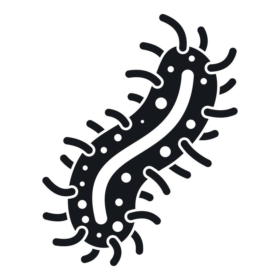 celda de icono de virus peligroso, estilo simple vector