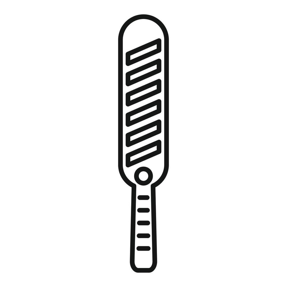 Metal detector access icon, outline style vector