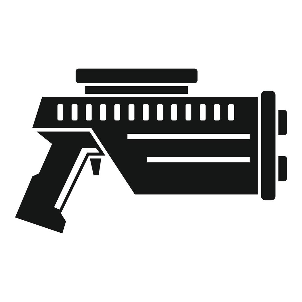 icono de pistola de agua, estilo simple vector