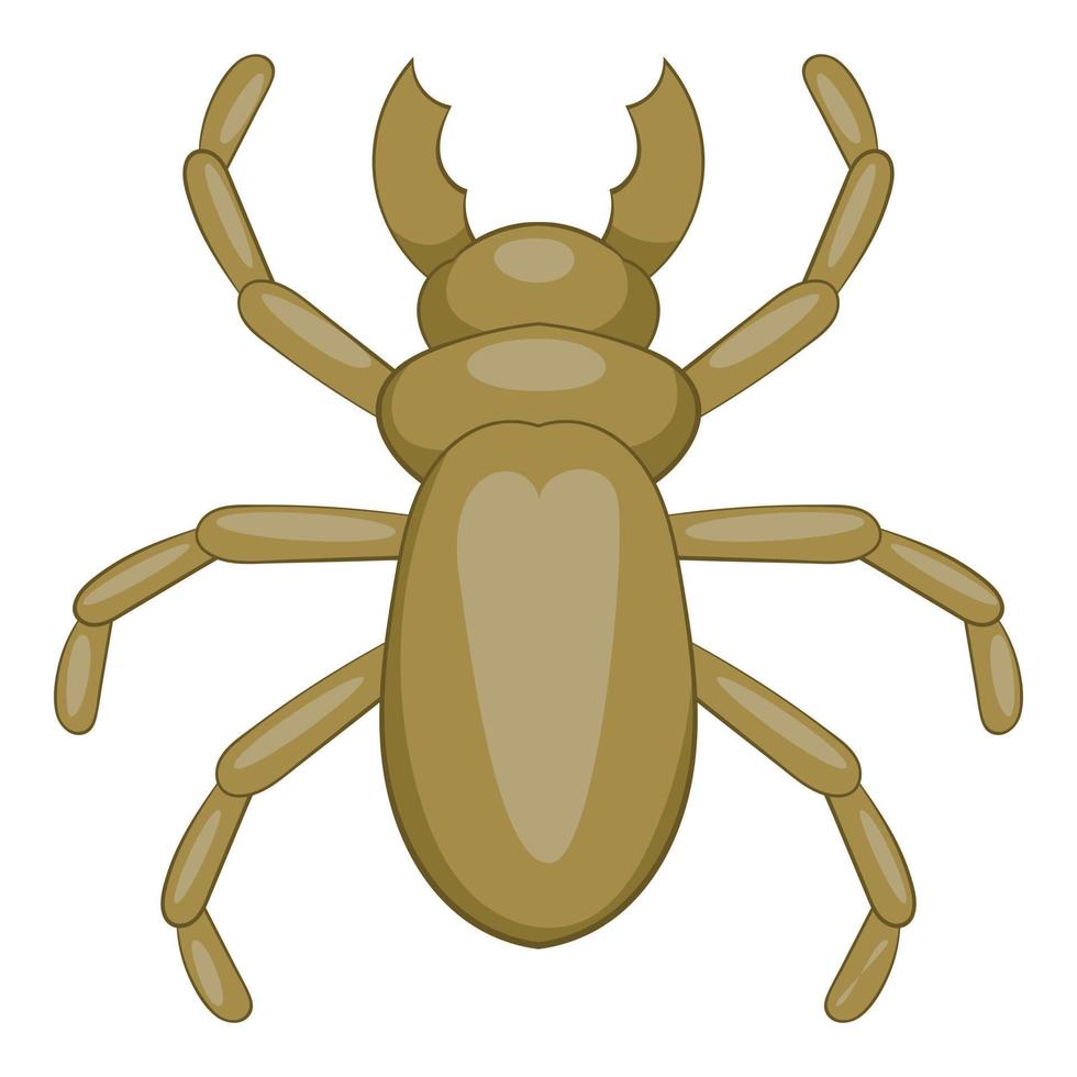 icono de carcoma de escarabajo, estilo de dibujos animados vector