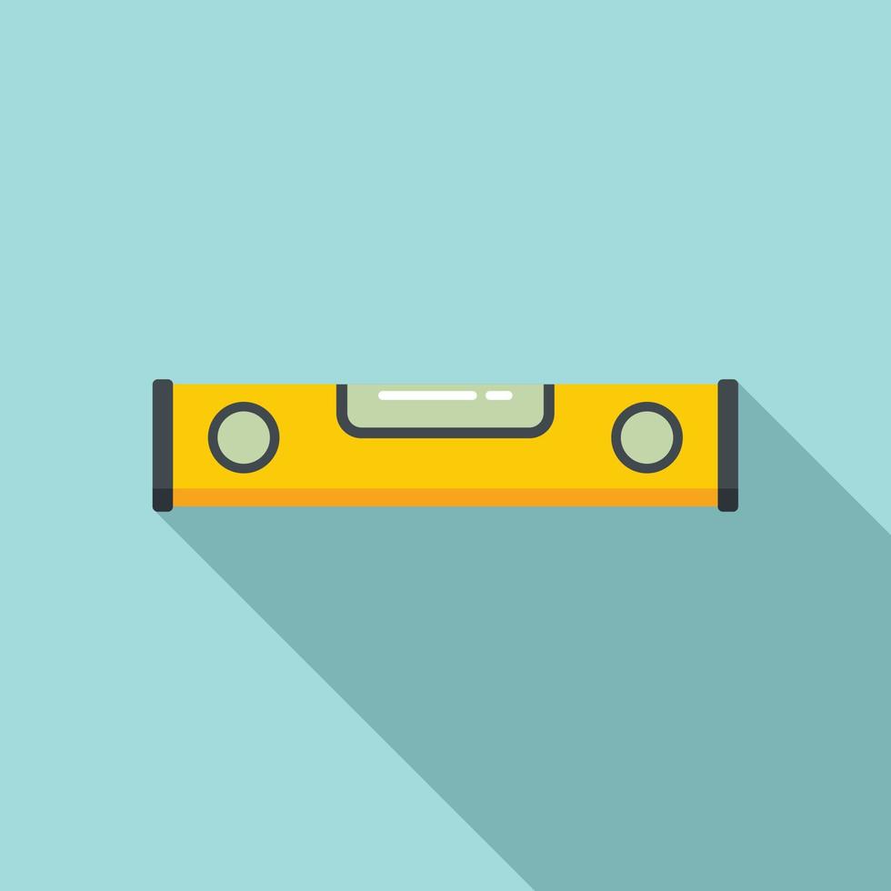Level tool icon, flat style vector
