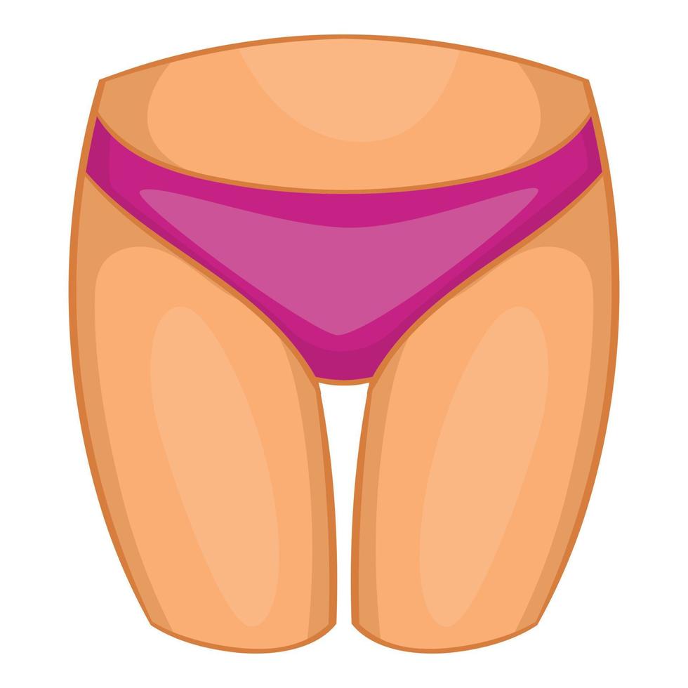 Thigh icon, cartoon style vector