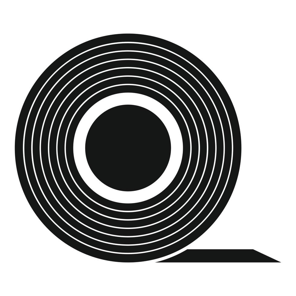 Sticky tape icon, simple style vector
